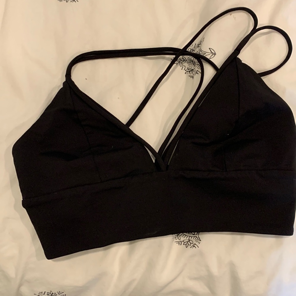 Lululemon size 6 sports bra. Black.
